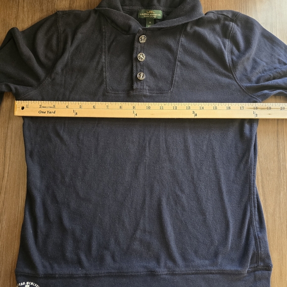 Ralph Lauren Navy Cotton Shirt with Anchor Button Detail 3/4 Sleeve Nautical - Picture 6 of 9